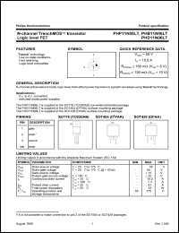 PHB11N06LT datasheet: 55 V, N-channel trenchMOS transistor logic level FET PHB11N06LT