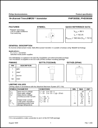 PHD3055E datasheet: 55 V, N-channel trenchMOS transistor PHD3055E