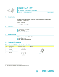 PHT2NQ10T datasheet: 100 V, N-channel trenchMOS transistor PHT2NQ10T