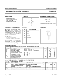 PHX3055E datasheet: 55 V, N-channel trenchMOS transistor PHX3055E