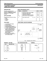 PIP3104-P datasheet: 50 V, power MOS transistor logic level TOPFET PIP3104-P