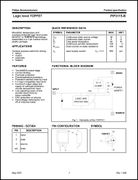 PIP3115-B datasheet: 50 V,  logic level TOPFET PIP3115-B