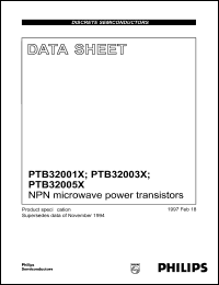 PTB32001X datasheet: 40 V, NPN microware power transistor PTB32001X