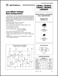 LM2903DR2 datasheet: Low Offset Voltage Dual Comparator LM2903DR2