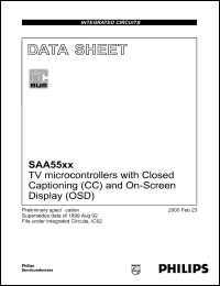 SAA5541PS datasheet: 3.6 V, TV microcontroller SAA5541PS