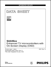 SAA5665HL datasheet: 3.6 V, enhanced TV microcontroller with on-screen display SAA5665HL