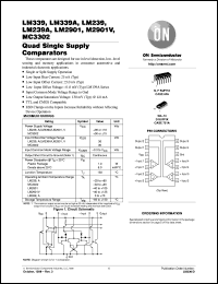 LM339AN datasheet: Quad Single Supply Comparator LM339AN