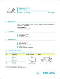 SI9925DY datasheet: 20 V, N-channel enhancement mode field-effect transistor SI9925DY