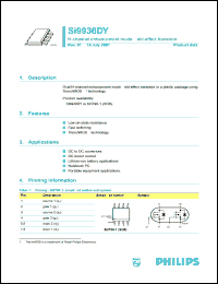 SI9936DY datasheet: 30 V, N-channel enhancement mode field-effect transistor SI9936DY