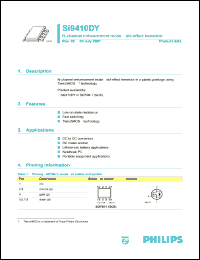 SI9410DY datasheet: 30 V, N-channel enhancement mode field-effect transistor SI9410DY