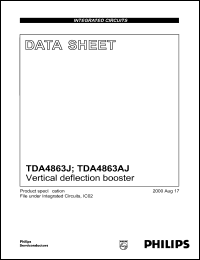 TDA4863J datasheet: 30 V,  vertical deflection booster TDA4863J