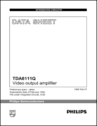 TDA6111Q datasheet: Video output amplifier TDA6111Q