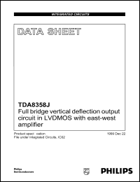 TDA8358J datasheet: 18 V,full bridge vertical deflection output circuit in LVDMOS TDA8358J