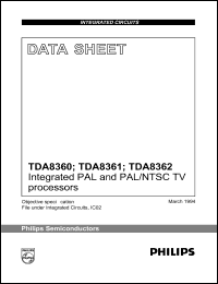 TDA8362 datasheet: 9 V,integrated PAL and PAL/NTSC TV processor TDA8362