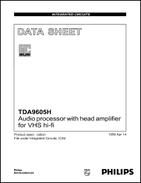 TDA9605H datasheet: 13.2 V, audio processor with head amplifier for VHS hi-fi TDA9605H