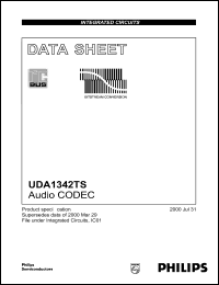 UDA1342TS datasheet: Audio CODEC UDA1342TS