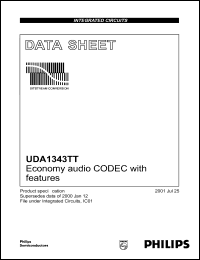 UDA1343TT datasheet: Economy audio CODEC UDA1343TT