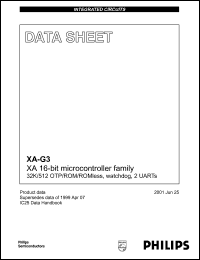 P51XAG33KFBD datasheet: 30 MHz, 16-bit microcontroller family P51XAG33KFBD