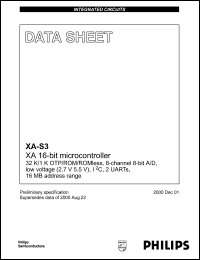 PXAS37KBA datasheet: 30 MHz, 16-bit microcontroller family PXAS37KBA