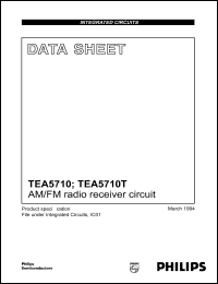 TEA5710T datasheet: 12 V, AM/FM radio receiver circuit TEA5710T