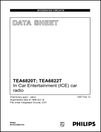 TEA6822T datasheet: In car entertainment car radio TEA6822T