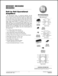 MC33202D datasheet: Rail-to-Rail Operational Amplifier MC33202D