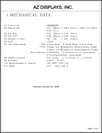 AGM3224D-RC-GTH-T datasheet: 0.3-7.0V; number of dots: 320 x 240dots; dot size:0.33 x 0.33mm; dot pitch:0.36 x 0.36mm; AZ display AGM3224D-RC-GTH-T