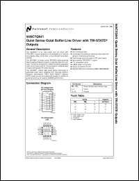 54ACTQ541E-QMLV datasheet: Quiet Series Octal Buffer/Line Driver with TRI-STATE Outputs 54ACTQ541E-QMLV