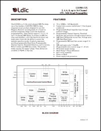 LD3501-2 datasheet: 2-channel +5V, MR head preamplifier LD3501-2