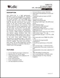 LD3511-4 datasheet: 4-channel +5V, +8V GMR head preamplifier LD3511-4