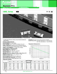 1206L035 datasheet: Resettable PTC, surface mount. Ihold = 0.35A, Itrip = 0.70A. 1206L035