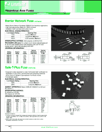 0242.050UA datasheet: Barrier network fuse. Axial leaded. Ampere rating .050. Color coding red. 0242.050UA