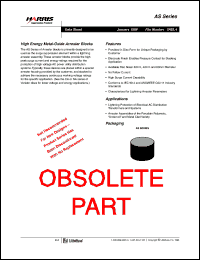 V602AS32 datasheet: High energy metal-oxide arrester block. Rated voltage (RMS) 6.0 kV, reference current 5.0 mA. V602AS32