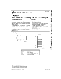 54ACTQ574DMQB datasheet: Quiet Series Octal D Flip-Flop with TRI-STATE Outputs 54ACTQ574DMQB