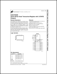 54ACTQ646W-QMLV datasheet: Quiet Series Octal Transceiver/Register with 3-STATE Outputs 54ACTQ646W-QMLV