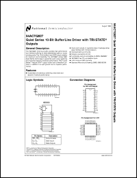 5962-9219901MLA datasheet: Quiet Series 10-Bit Buffer/Line Driver with TRI-STATE Outputs 5962-9219901MLA