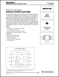 MDC5100R2 datasheet: Antenna Switch Controller MDC5100R2
