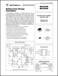 MC33340P datasheet: Battery Fast Charge Controller MC33340P