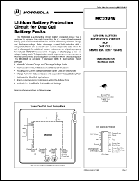 MC33348D-004 datasheet: Lithium Battery Protection Circuit for One Cell Battery Packs MC33348D-004