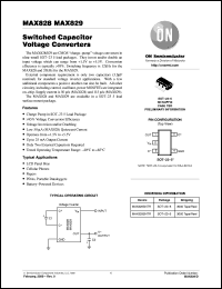 MAX829SNTR datasheet: Switched Capacitor Voltage Converters MAX829SNTR