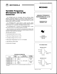 MC33463H-30KT1 datasheet: Variable Frequency Micropower DC-to-DC Converter MC33463H-30KT1