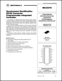 MC33470DW datasheet: Synchronous Rectification, DC/DC Converter, Programmable Integrated Controller MC33470DW