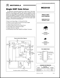 MC33153D datasheet: Single IGBT Gate Driver MC33153D