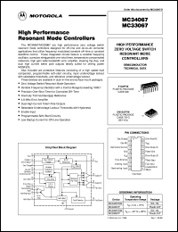 MC34067DW datasheet: High Performance Resonant Mode Controller MC34067DW