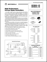 UC2845BDR2 datasheet: High Performance Current Mode Controller UC2845BDR2
