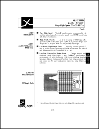 QL12x16B-0PL68M datasheet: Very-high-speed CMOS FPGA, pASIC1 family. QL12x16B-0PL68M