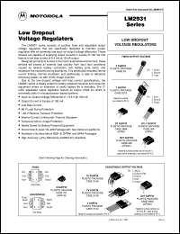 LM2931AD2T-5.0R4 datasheet: Low Dropout Voltage Regulator LM2931AD2T-5.0R4