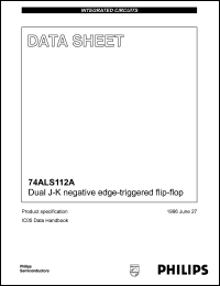 74ALS112AD datasheet: 5.5 V, dual J-K negative edge-triggered flip-flop 74ALS112AD