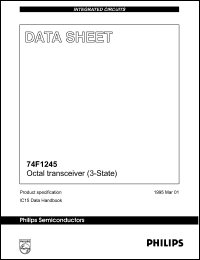 N74F1245D datasheet: 5.5 V, octal transceiver N74F1245D