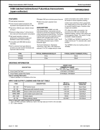 N74F8962Y datasheet: 5.5 V, 9-bit latched bidirectional futurebus transceiver N74F8962Y